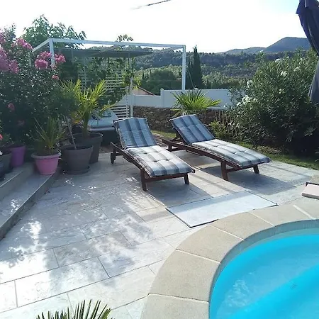 Dom wakacyjny Sud France Petite Maison De Charme Avec Piscine, Jaccuzi Et Clim Bédarieux